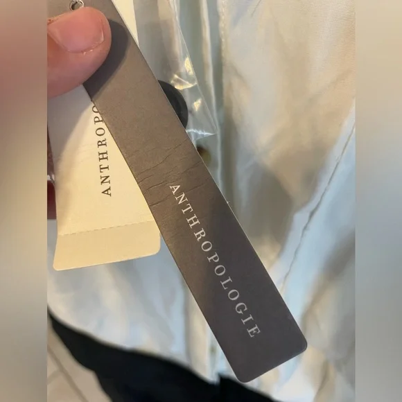Anthropologie Women's White And Black Buttondown Shirt Dress NWT! - Picture 5 of 9